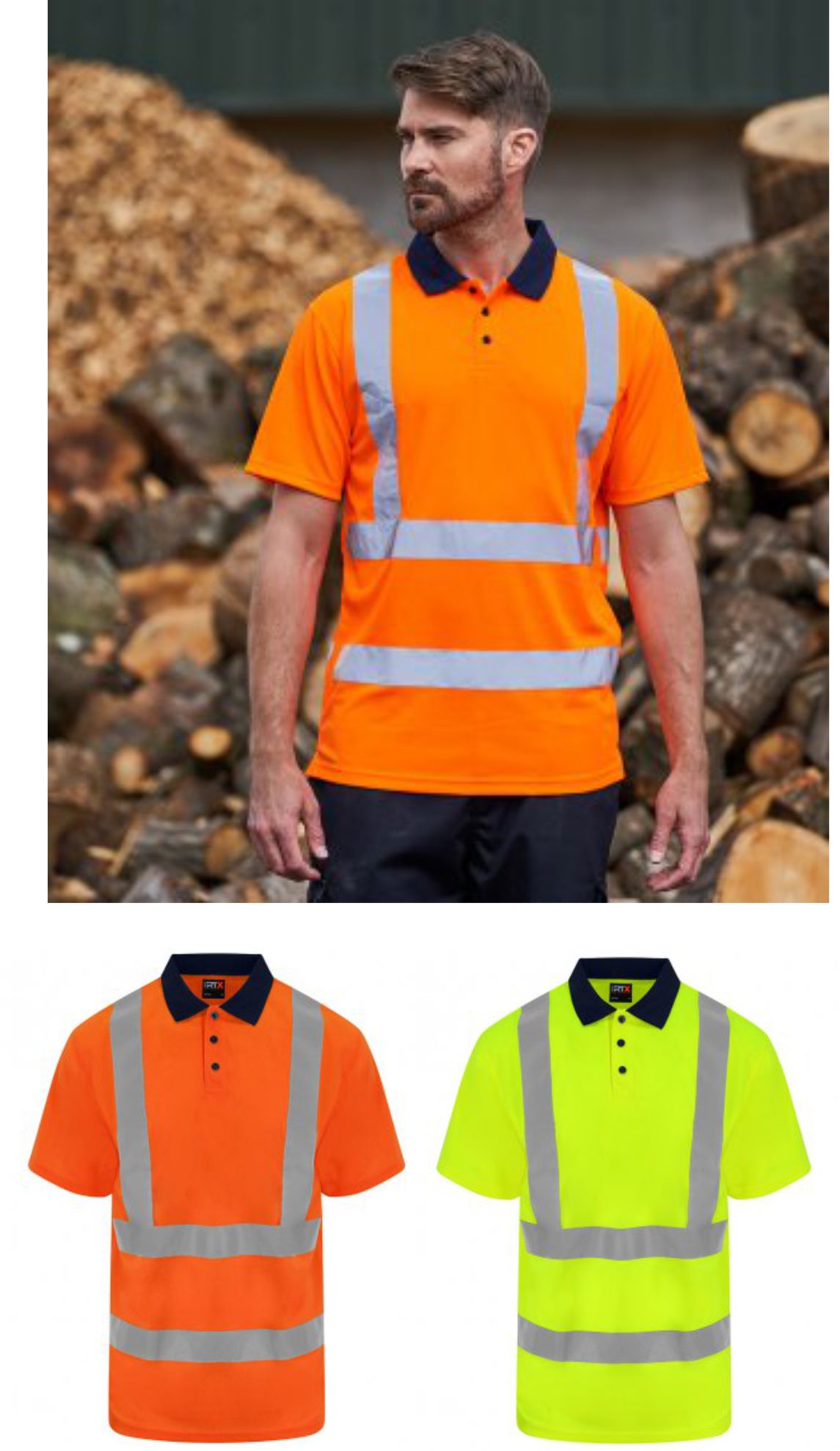 RX710 Pro RTX Hi-Vis Polo Shirt - Click Image to Close